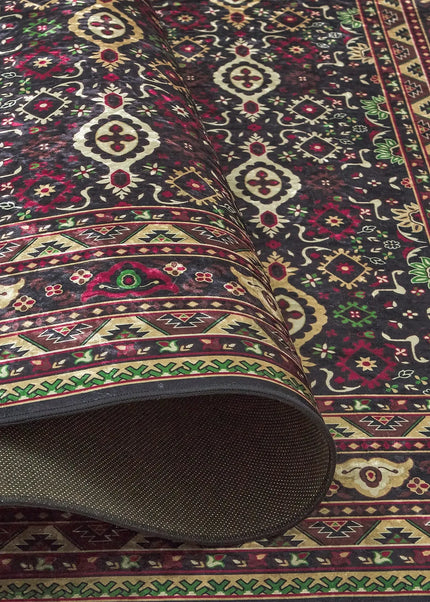 Halkfria mattor ligger stadigt på plats med sin gummerade baksida. Ett smart och tryggt val för barnrum, hall och kök.